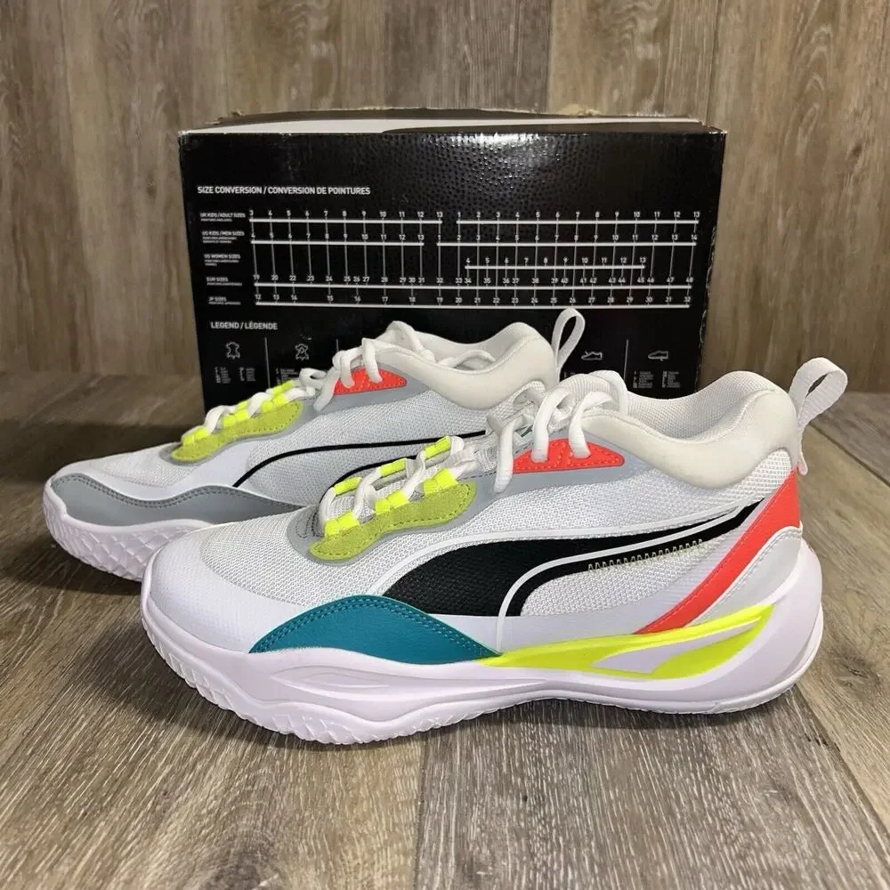 NEW Puma 37757202 Mens US Size 10 Playmaker Pro Basketball Sneakers Shoes White
